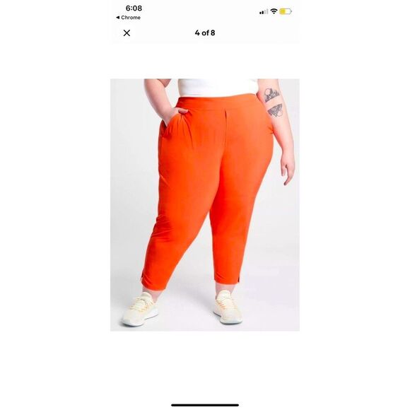 Athleta Brooklyn Ankle Pant-Sunset Glow-Plus Size 20 -NWT HIKING - Picture 5 of 8